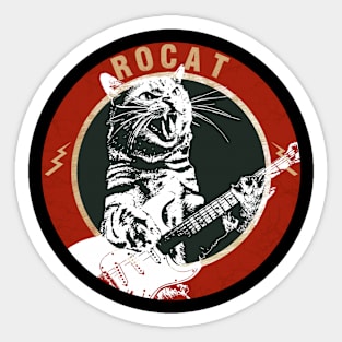 RoCat Guitar art Sticker